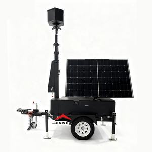 Rimorchio con Telecamera Solare e 2 <span class=keywords><strong>Pannelli</strong></span> <span class=keywords><strong>Solari</strong></span> Pieghevoli Rotanti per Aree Fuori Rete - Product Image 2