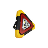 Triangulaire de signalisation d'urgence solaire à LED en gros, portable, avec batterie externe USB intégrée, 180° °   Support