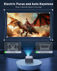 Proyector Inteligente ISMARTX18 con <span class=keywords><strong>Android</strong></span> 13 para Cine en Casa 360 °   Proyectores de Cine Portátiles con Enfoque Eléctrico Automático Keystone Giratorio, WiFi 6 - Product Image 5