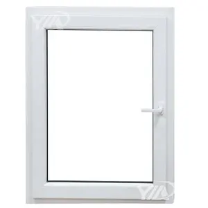Fenêtre double suspendue en vinyle, cadre UPVC en acier plastique et panneau de verre