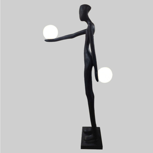 Joueur en cours d'exécution lampadaires terrain <span class=keywords><strong>but</strong></span> décoration Hall ornements humanoï<span class=keywords><strong>de</strong></span> Sculpture lampadaire œuvre Statue lumière - Product Image 4