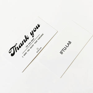 Tarjetas de Presentación de Lujo con Logotipo Personalizado, Impresión Offset en Papel, Tarjetas de Agradecimiento y Postales para Bolsas y Prendas, Diseño Gratuito - Product Image 2