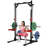 Soporte Simple para Sentadillas con Barra de Dominadas para Gimnasio en Casa, Estructura de Acero Resistente para Sentadillas y Press de Banca
