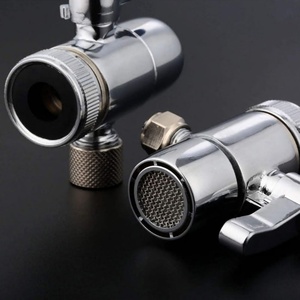 ข้อต่อก๊อกน้ำขนาด 55/64"-27 เกลียวใน พร้อมหัวต่อแบบกดขนาด 3/8 นิ้ว สำหรับกรองน้ำบนเคาน์เตอร์ ใช้กับห้องน้ำ โถสุขภัณฑ์ บิเดต์ และฝักบัว - Product Image 3