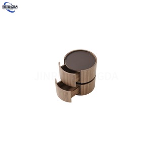 Jinruishengda <span class=keywords><strong>Comodino</strong></span> in Stile Italiano Minimalista in Legno Massello con Piano in Vetro, Mobile Multifunzionale di Alta Gamma per Camera da Letto - Product Image 3