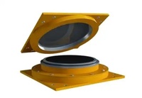 Roulement sphérique en forme de bol pour isolation sismique, type coulissant amortissant les vibrations
