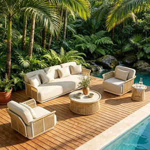 <span class=keywords><strong>Set</strong></span> Divano Moderno da Esterno per Villa, <span class=keywords><strong>Set</strong></span> Mobili da Esterno in Alluminio, <span class=keywords><strong>Set</strong></span> da Esterno per Resort e Patio, <span class=keywords><strong>Set</strong></span> Divano da Giardino per Hotel - Product Image 1