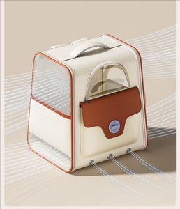 Borsa da Trasporto Portatile per Gatti, Cani e Conigli, Zaino per Cuccioli in Poliestere Oxford, Leggero e Capiente - Product Image 2