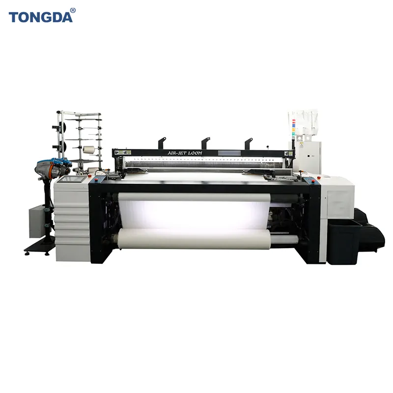 Tongda TDA910 Integrierte Seiten rahmen Air Jet Loom Cotton Yarn Weaving Machine
