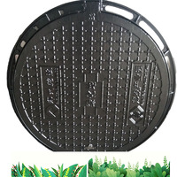 Couvercle de manhole rond respectueux de l'environnement pour les espaces verts
