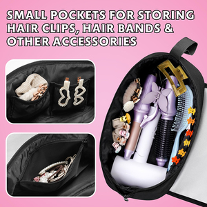 Sac de voyage pour outils capillaires avec tapis résistant à la chaleur pour <span class=keywords><strong>lisseur</strong></span>, fer à boucler, sèche-<span class=keywords><strong>cheveux</strong></span>, compatible avec <span class=keywords><strong>Dyson</strong></span> - Product Image 6