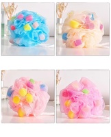Éponge de Douche Naturelle Écologique en Loofah Zhen Nature, Fleur de Loofah Douce Exfoliante, Boule de Bain Moderne pour le Nettoyage Corporel des Enfants