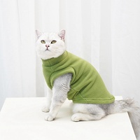 Gilet polaire uni pour animaux de compagnie, pour chiens et chats, pull chaud d'hiver, fournitures pour animaux, vêtements pour chiens, service OEM/ODM personnalisable, nouveauté