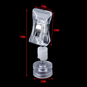 Label Holder Plastic Price Tag Holder Price <b>Sign</b> Holder Display for <b>Wire</b> Shelf - Product Image 2