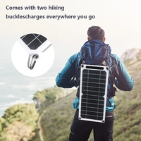Portable 6.8V Flexible USB Waterproof Solar Panel for Outdoor Hiking Camping Mobile Phone Battery Charging Bank for Mobile