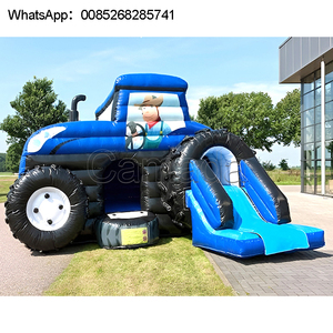 Kids Commercial Inflatable Bounce House Lovely Candy Cane Theme Jumping Castle with Slide Combo Made of Durable PVC Party Rental - Product Image 2