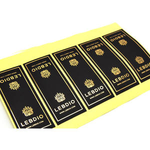 Excelente calidad, superventas, acabado plateado, logotipo personalizado y etiqueta adhesiva a todo color para crema cosmética/pegatina - Product Image 4