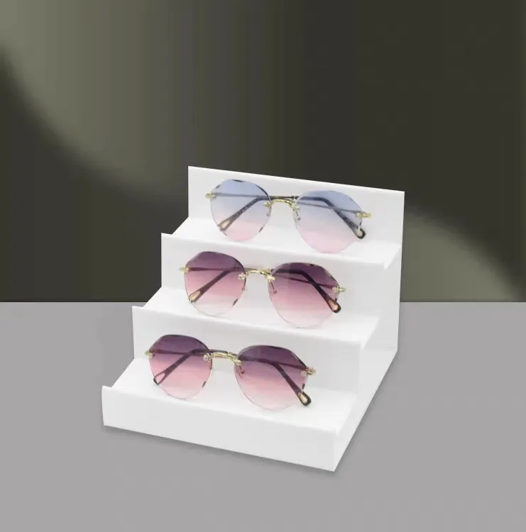 Eyeglasses Eyewear Stores Glasses Display Rack Acrylic Sunglasses Display Rack Modern Custom Wooden Sunglasses
