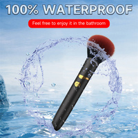 10 standen multifunctionele make-up speelgoed mini dildo vibrerende make-up kwast G-spot vibrator seksspeeltje