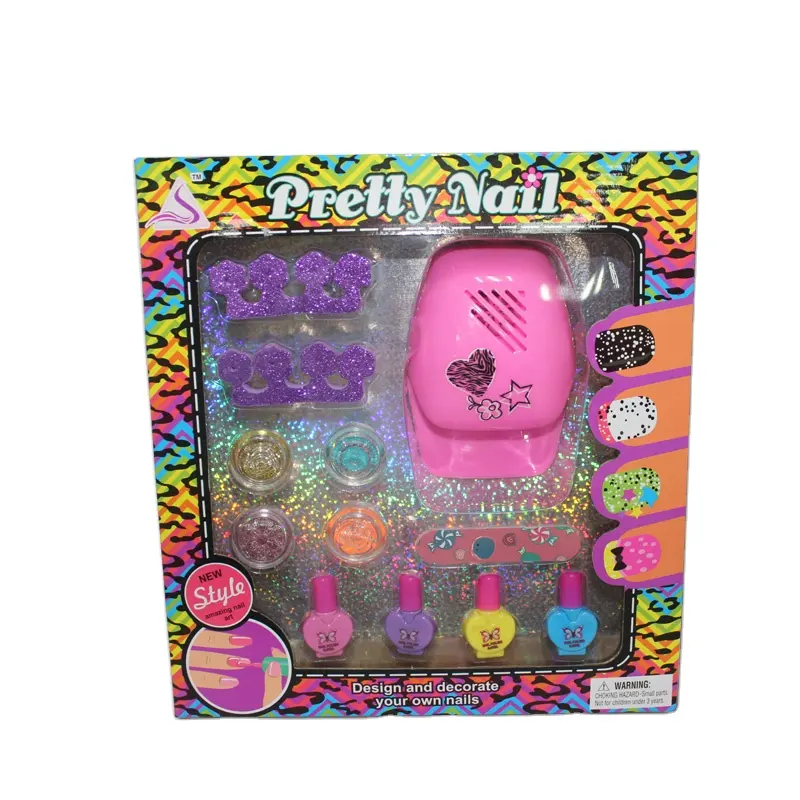 Factory Price Little Girl Makeup nail polish Toy Looking Cosmetics Agent
