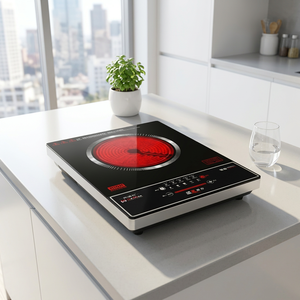 Placa de cocción infrarroja de cerámica de 2200W y 220V, placa de cocción doméstica de cerámica, cocina de inducción de vidrio. - Product Image 2
