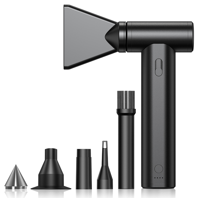Cordless Barber Handheld Air Duster Cleaner Recharbeable Electric High Wind Pressure Turbo Jet Fan for Car Home Outdoor Cleaner