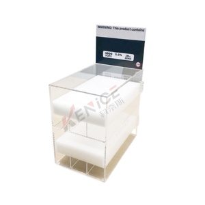 Tùy chỉnh hiện đại & thời trang Acrylic khói cửa hàng hiển thị tủ thiết bị quảng cáo với có thể khóa cửa - Product Image 3