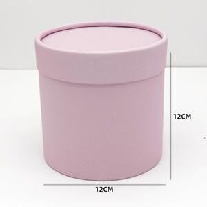 Boîte cylindrique en carton rigide de luxe avec logo personnalisé, boîte ronde pour <span class=keywords><strong>fleurs</strong></span>, emballage pour bouquet de roses, chapeau, bijoux, présentoir de cadeaux avec couvercle - Product Image 5