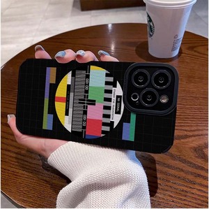 Creative No Signal <span class=keywords><strong>TV</strong></span> Impression Souple TPU En Cuir Artificiel Housse de Téléphone Portable pour <span class=keywords><strong>Iphone</strong></span> 7 8 X Xr Xs 11 12 13 14 15 16 17 - Product Image 3