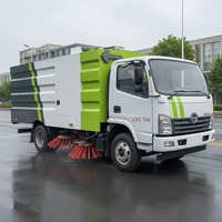 Camion balayeuse de voirie 4x2 pour le nettoyage des sols de chantiers et d'usines, élimination de la poussière