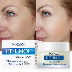Crème faciale au rétinol 2.5% concentration traitement anti-âge pour la réduction des rides et <span class=keywords><strong>le</strong></span> renouvellement de la peau - Product Image 1