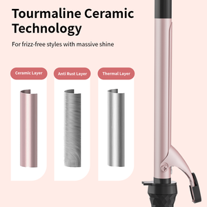 LCD Electric <b>Curling</b> Iron Hair Waver Ceramic Fast Heating Adjustable Temperature Tourmaline Professional Portable Household - Product Image 5