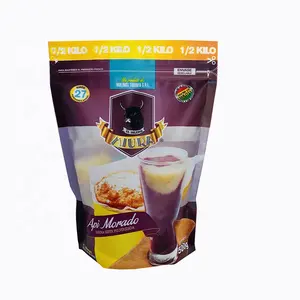 Custom Plastic Bag Self Sealing Food Nuts Snack Packaging Matte Stand Up Zipper Pouches with Window