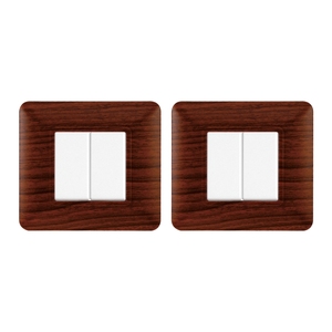 Placca per Presa a Muro in Plastica Gloca 2P Radica Compatibile con Matix per Uso Residenziale - Product Image 1