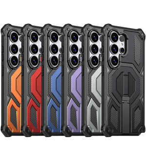 Custodia Protettiva Rinforzata per <span class=keywords><strong>Samsung</strong></span> S26 Ultra S25 S24 con Supporto Magnetico Antiurto per iPhone 17 Pro Max 16 15 14 <span class=keywords><strong>13</strong></span> - Product Image 1