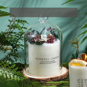 Vente en gros de bougies de cire de soja de style Mori pour la maison bougies parfumées en pot de verre de luxe pour cadeau de la Saint-<span class=keywords><strong>Valentin</strong></span> et mariage - Product Image 2