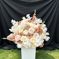 Flores Artificiales de Seda Hechas a Mano de Alta Gama, Duraderas, Realistas y Suaves, para Juegos de Mesa, Decoraciones de Boda, Navidad, Día de la Madre
