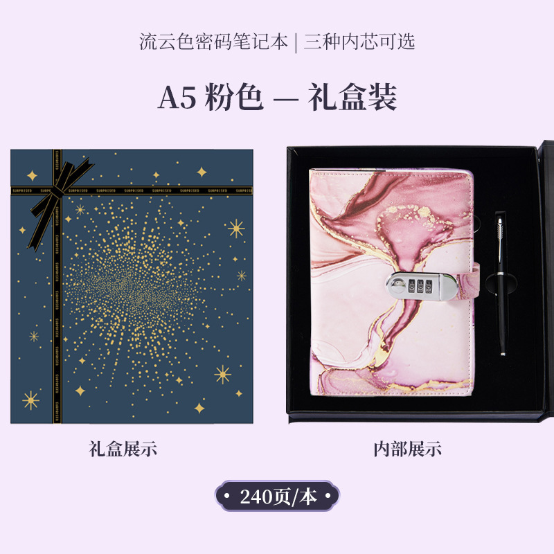 Penna rosa in confezione regalo