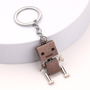 Porte-clés Robot Vintage en Gros, Pendentif Métallique Articulé, Bijou Cadeau pour Homme Femme, Accessoires Clés - Product Image 4