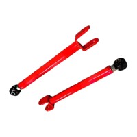 Bras de suspension supérieurs avant réglables, kit de rehausse de 6 pouces pour Jeep Wrangler JK 2007-2018, en acier tubulaire robuste, rouge