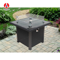 Piscine extérieure en gaz propane ou butane, vente en gros avec table de roche en verre