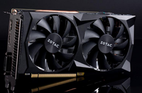 Tarjeta gráfica para juegos Zotac GeForce GTX 1660 6GB GDDR5 con interfaz PCI Express de salida DVI para uso en escritorio utilizada con ventilador