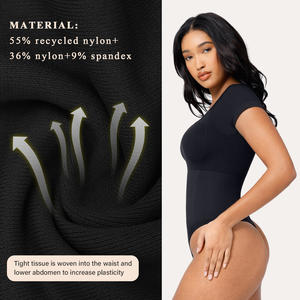 HOT SALE <span class=keywords><strong>Body</strong></span> Enterizo Personalizado Moldeador de Cuerpo Completo con Control de Abdomen Faja de Una Pieza para Fitness - Product Image 3