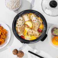 Mini cuiseur à riz électrique, petit cuiseur multifonction portable avec couvercle en verre, cuiseur à riz automatique pour usage domestique