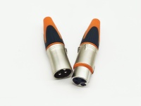 XLR 3 Broches Mâle Femelle Mic Plug Audio Câble Connecteur OFC Plug DMX Cannon-M Microphone Connecteur Noir Argent Logement