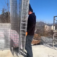 Grillage en acier 3D pour renforcement de dalle en béton composite, tissu métallique soudé