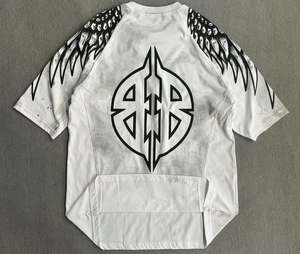 Chất Lượng Cao Axit Rửa Sang Trọng Ngắn Tay Áo T-Shirt Tùy Chỉnh Lỏng Thả Phong Cách Với Màn Hình In Rắn Mô Hình Dệt Kim Vải - Product Image 1