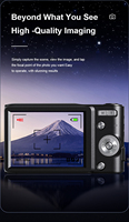 Appareil photo numérique 4K pour la photographie Caméra Vlogging à mise au point automatique pour YouTube et Caméra vidéo anti-tremblement avec viseur Flash