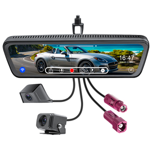 Espejo con Streaming y Control por Voz AI, Cámara de Doble Canal 2K con Comando de Voz para Vehículos Comerciales, Grabadora de Coche Manos Libres - Product Image 1