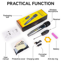 Ensemble de microphones sans fil dynamiques de haute qualité ZQS1m501, micro portable pour utilisation en direct/à domicile/sur scène avec fonction d'annulation du bruit